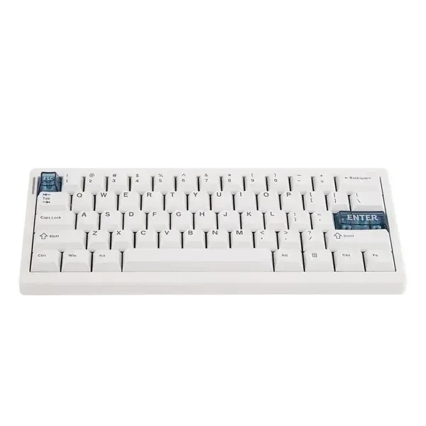 Бездротова механічна клавіатура CIDOO QK61 V2 White, компактна 60%, RGB підсвічування (2.4G/Bluetooth/USB) - Фото 4 Бездротова механічна клавіатура CIDOO QK61 V2 White, компактна 60%, RGB підсвічування (2.4G/Bluetooth/USB) - зображення 4