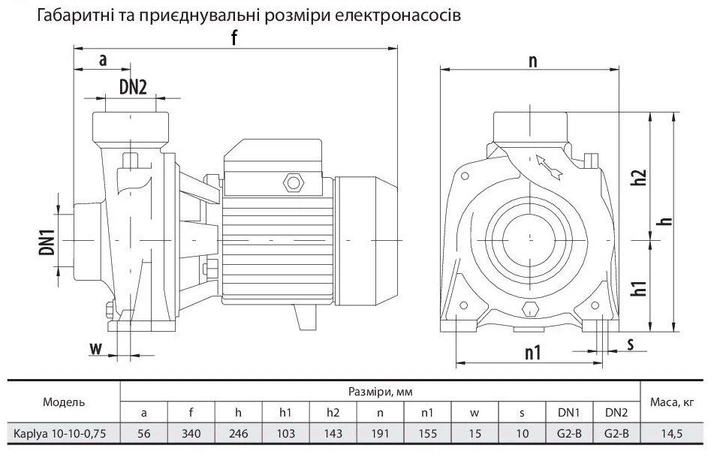 Поверхностный насос Kaplya 10-10-0,75 "NPO" - Фото 3 Поверхностный насос Kaplya 10-10-0,75 "NPO" - изображение 3