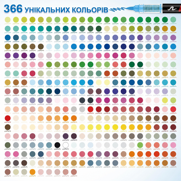 Акриловые маркеры GuangNa GN.8101 | Гуангна 366 шт в сумке, набор для бумаги, ткани, дерева, стекла, камня, керамики и пластика (ab366b) - Фото 2 Акриловые маркеры GuangNa GN.8101 | Гуангна 366 шт в сумке, набор для бумаги, ткани, дерева, стекла, камня, керамики и пластика (ab366b) - изображение 2