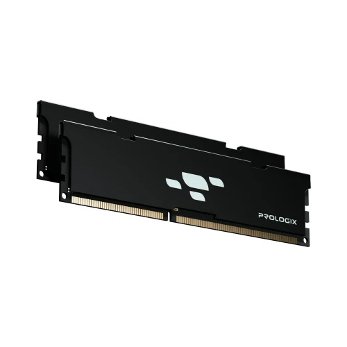 Пам'ять 16Gb x 2 (32Gb Kit) DDR4, 3200 MHz, Prologix, Black, 16-20-20, 1.35V, з радіатором (PRO32GB3200B4K) - изображение 2
