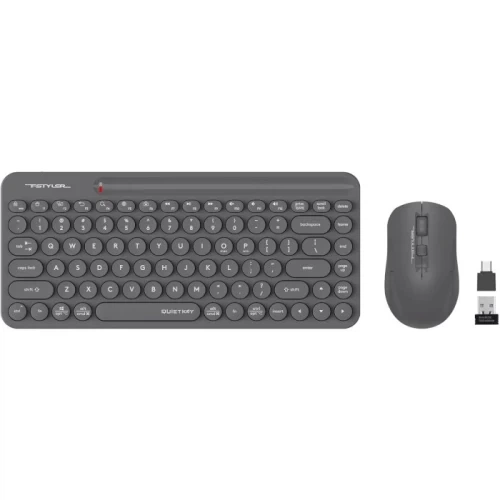 Комплект бездротовий A4Tech Fstyler FG3200 Air2 (Grey), Bluetooth / USB/Radio (USB) - Фото 6 Комплект бездротовий A4Tech Fstyler FG3200 Air2 (Grey), Bluetooth / USB/Radio (USB) - изображение 6
