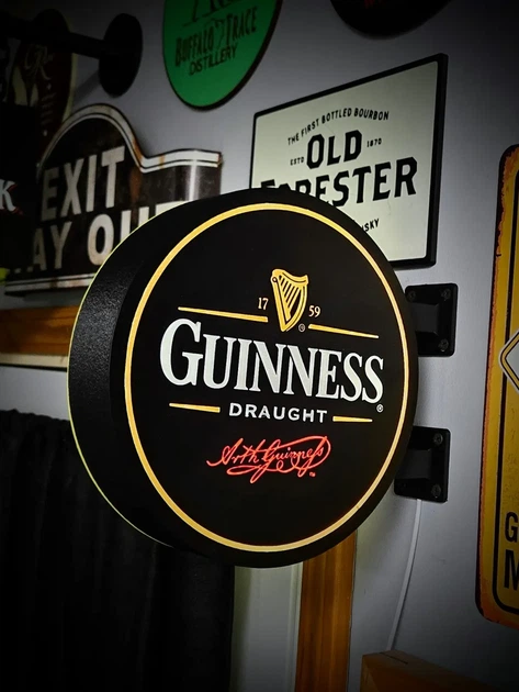 Круглий настінний світильник-лайтбокс guinness draught. Aivory - изображение 2