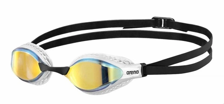 Окуляри для плавання Arena AIR-SPEED MIRROR, чорно-жовті - Фото 1 Окуляри для плавання Arena AIR-SPEED MIRROR, чорно-жовті - изображение 1