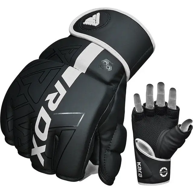 Рукавички для ММА RDX F6 KARA Matte розмір M, білі - изображение 3