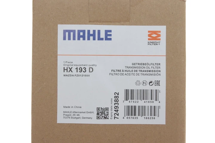 Масляний фільтр АКПП MAHLE / KNECHT HX193D Mazda 3, CX-5, 6, 2, CX-3 FZ0121500, R2Y110431, FN0121500A - зображення 11