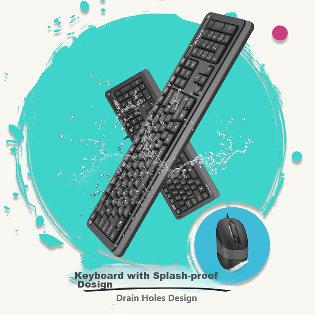 Комплект проводной A4Tech FS1010Q USB Grey - изображение 7