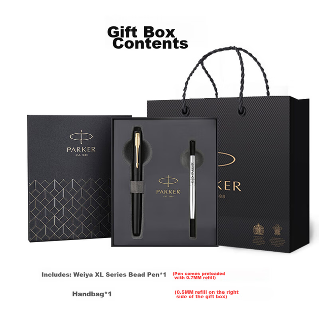 Ручка Parker Signature, подарочный набор для офиса в стиле «Год Лошади», классическая ручка для письма в подарочной коробке. Шариковая ручка Weiyaxl Classic черного цвета с золотым зажимом и стержнем в подарочной коробке. - Фото 8 Ручка Parker Signature, подарочный набор для офиса в стиле «Год Лошади», классическая ручка для письма в подарочной коробке. Шариковая ручка Weiyaxl Classic черного цвета с золотым зажимом и стержнем в подарочной коробке. - изображение 8