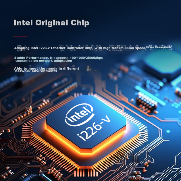 Сетевая карта Xike 2.5G, преобразователь PCI-E в 2.5G, основной контроллер I226, игровая сетевая карта, настольная сетевая карта, сетевая карта с электрическим портом 2500M 2.5G - изображение 7