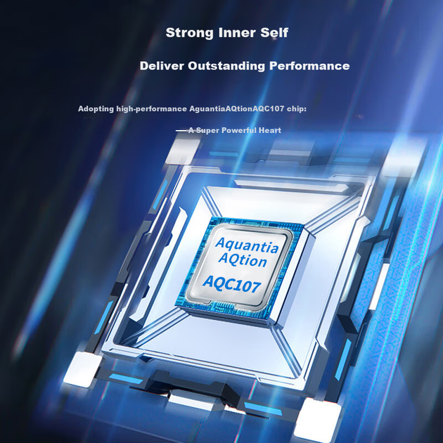 Однопортова серверна мережева карта EB-LINK PCIE X4 10G з чіпом AQC107, порт Ethernet 10G для кіберспортивних ігор, підтримка швидкостей 10G/5G/2.5G/1G, адаптивна - изображение 6