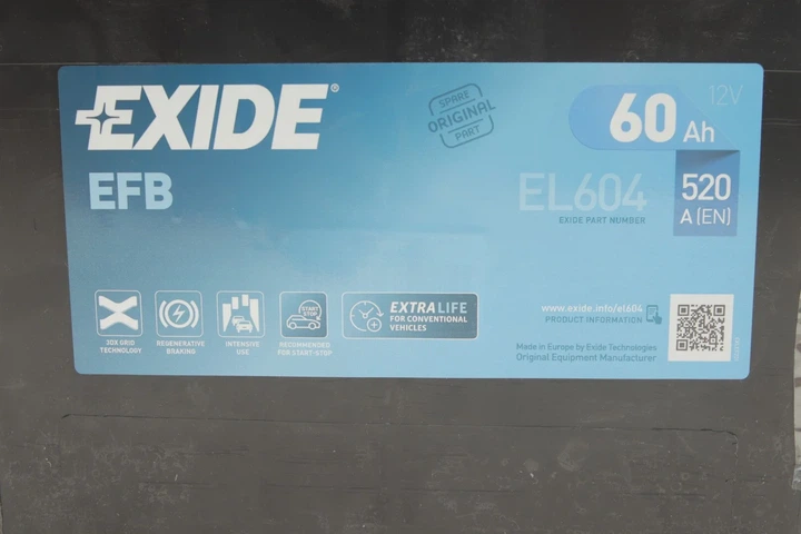 Акумулятор EXIDE EL604 Toyota Celica, 4-Runner, Camry, Previa, Avalon, Corolla; Mazda 626, CX-5, 6; Lexus GS; Suzuki Grand Vitara; Nissan Juke, Teana; KIA Optima; Subaru Legacy 28800YZZYY, 8201A171, 28800YZZFA - изображение 2