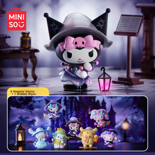 Миниатюрная настольная фигурка Куроми из серии Sanrio Magic Story в закрытой коробке, подарок на день рождения для мужчин и женщин, в индивидуальной упаковке. - изображение 5
