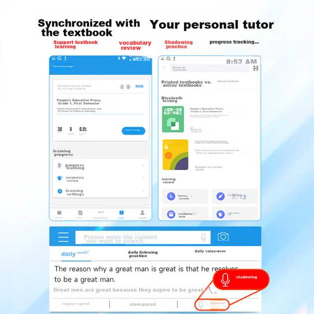 FAMUE PA03 Smart WiFi интернет-плеер MP3/MP4, портативный музыкальный плеер Bluetooth для студентов, 2,8-дюймовый сенсорный экран, перевод на английский язык с помощью словаря, 16 ГБ - изображение 5