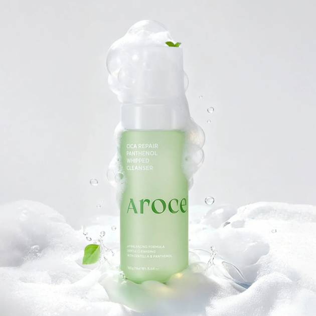 Пенка для умывания с центелой и пантенолом AROCELL Cica Repair Panthenol Whipped Cleanser 160 г - изображение 4