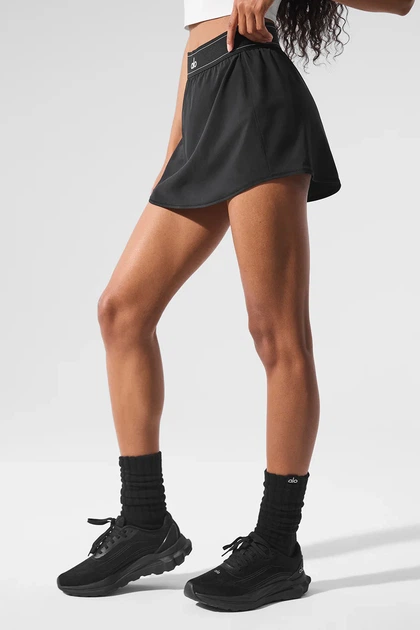 Женская теннисная юбка ALO Yoga Match Point Tennis Skirt Black, размер S, W6240R - изображение 3