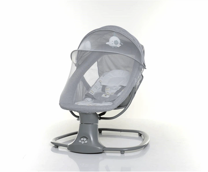 Крісло-шезлонг для немовлят з електро-заколисуванням Mastela 8104 Light Grey (механізм гойдання: поворотний, 3в1) - Фото 2 Крісло-шезлонг для немовлят з електро-заколисуванням Mastela 8104 Light Grey (механізм гойдання: поворотний, 3в1) - изображение 2
