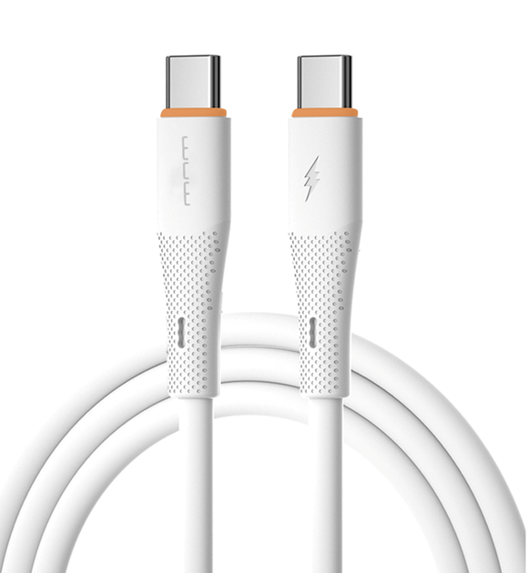 Кабель WUW-X225 Type-C to Type-C PD 65W white - Фото 1 Кабель WUW-X225 Type-C to Type-C PD 65W white - зображення 1