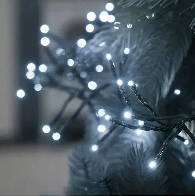 Уличная светодиодная гирлянда 300 LED Ekspand холодный Generic белый 22 м для елки фасада и сада 1.5 (LCZ-300-ZB) - Фото 3 Уличная светодиодная гирлянда 300 LED Ekspand холодный Generic белый 22 м для елки фасада и сада 1.5 (LCZ-300-ZB) - изображение 3
