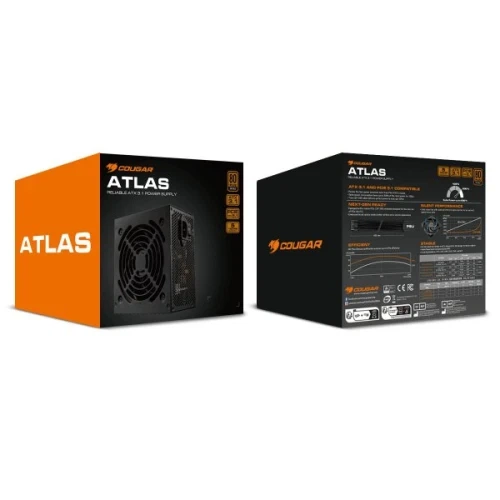 Блок живлення 650 Вт, Cougar ATLAS 650 (ATX 3.1), Black - Фото 7 Блок живлення 650 Вт, Cougar ATLAS 650 (ATX 3.1), Black - зображення 7