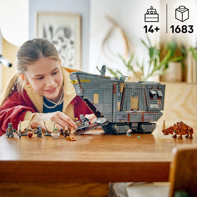 Zestaw klocków LEGO Star Wars Piaskoczołg wędrownych Jawów i bagnorożec 1683 elementy (75453) - obraz 3