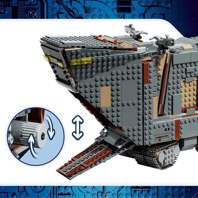 Zestaw klocków LEGO Star Wars Piaskoczołg wędrownych Jawów i bagnorożec 1683 elementy (75453) - obraz 5