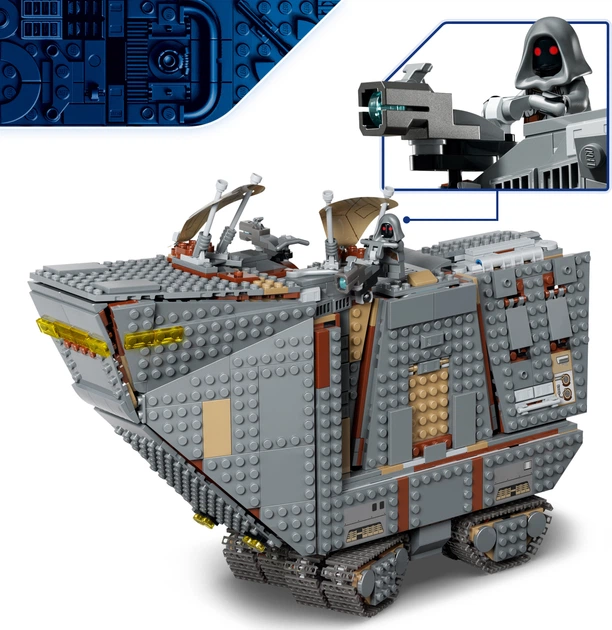 Zestaw klocków LEGO Star Wars Piaskoczołg wędrownych Jawów i bagnorożec 1683 elementy (75453) - obraz 6