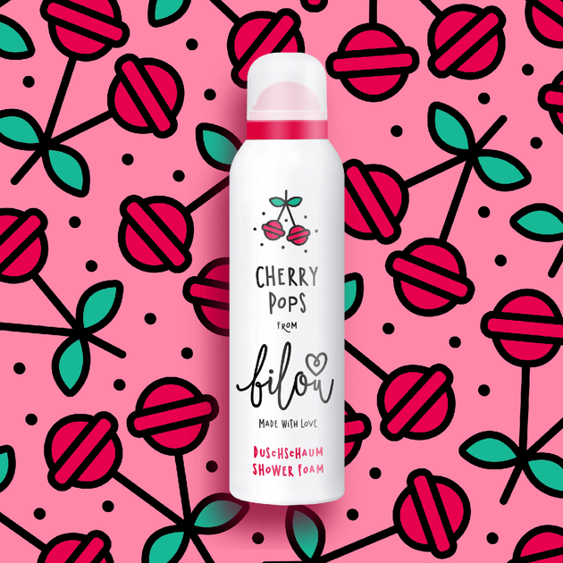 Пінка для душу Bilou Cherry Pops 200 мл - Фото 1 Пінка для душу Bilou Cherry Pops 200 мл - зображення 1