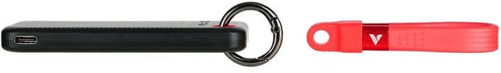 Dysk SSD Verbatim Pocket SSD 256GB USB-C 3.2 Gen 2 Type-C Black-Red (23942324171) - Zdjęcie 3 Dysk SSD Verbatim Pocket SSD 256GB USB-C 3.2 Gen 2 Type-C Black-Red (23942324171) - obraz 3