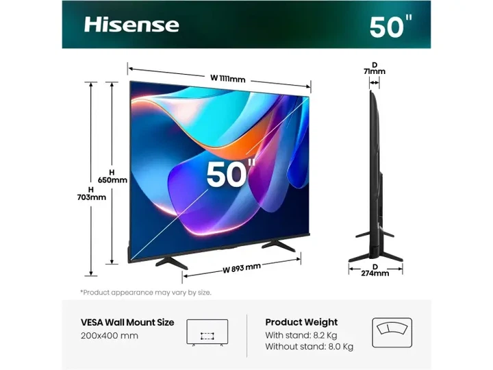 Телевізор Hisense 50A6S - изображение 10