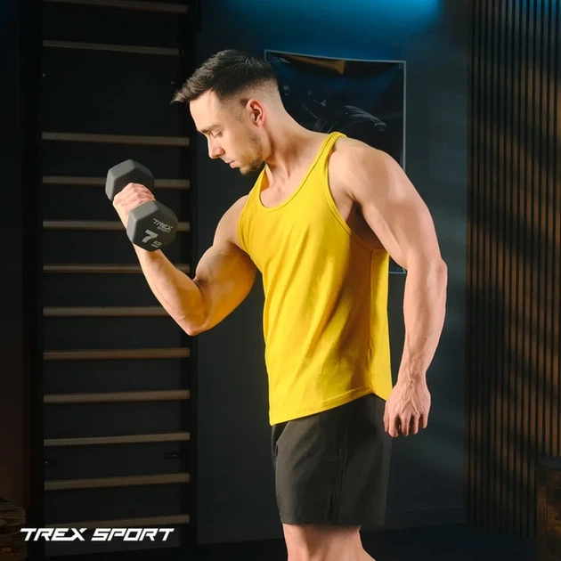 Гантелі Trex Sport TX-070VD 2x7 кг неопренові чавунні - зображення 4