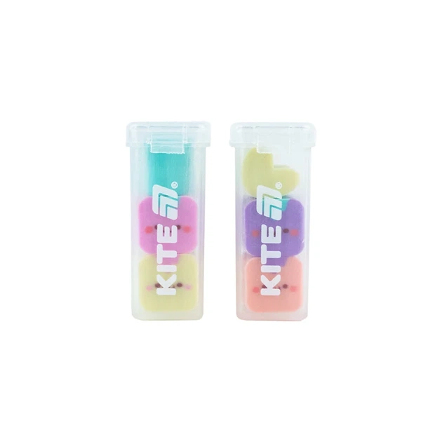 Гумка у пластиковому боксі Kite Minies K24-146 3 шт Різнокольоровий shop (4063276227577) - Фото 2 Гумка у пластиковому боксі Kite Minies K24-146 3 шт Різнокольоровий shop (4063276227577) - зображення 2