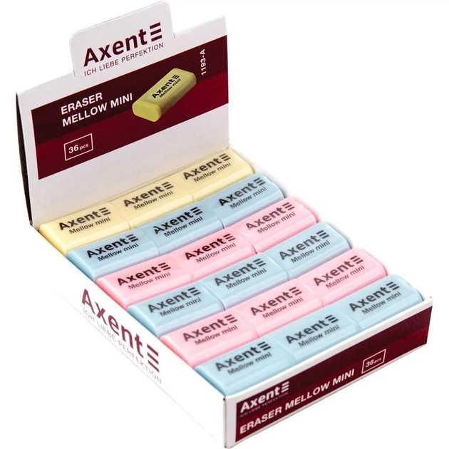 Гумка мяка Axent Mellow mini 1193-A Різнокольоровий shop (4251458735853) - Фото 2 Гумка мяка Axent Mellow mini 1193-A Різнокольоровий shop (4251458735853) - зображення 2