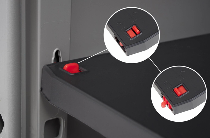 Багатофункціональна шафа пластикова Keter Armadio Portascope Jolly 241070 сіра - изображение 8