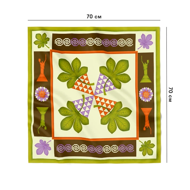 Платок «Киев» (несколько размеров) Размер: 70x70 - изображение 3