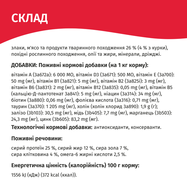 Сухой корм Мяу для взрослых кошек с мясом 900 г (B1260101) - Фото 3 Сухой корм Мяу для взрослых кошек с мясом 900 г (B1260101) - изображение 3