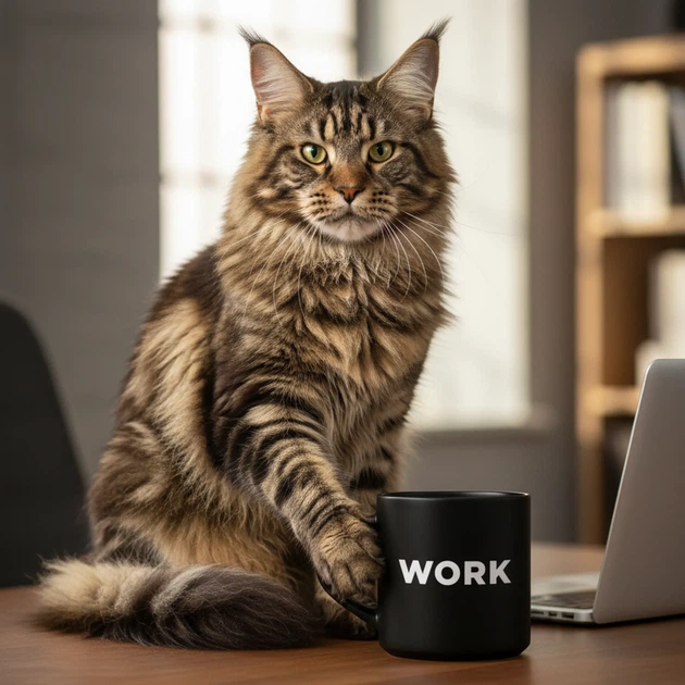 Чашка «Work» черная - изображение 9