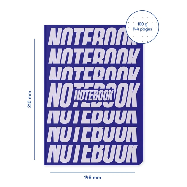 Блокнот в точку «NOTEBOOK» синий - Фото 10 Блокнот в точку «NOTEBOOK» синий - изображение 10