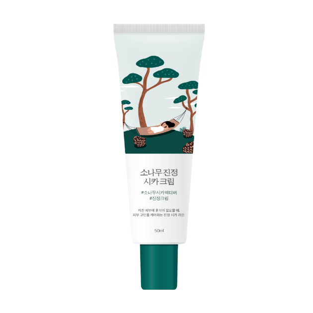 Заспокійливий крем з екстрактом голок сосни ROUND LAB Pine Calming Cica Cream 50 ml - Фото 1 Заспокійливий крем з екстрактом голок сосни ROUND LAB Pine Calming Cica Cream 50 ml - изображение 1