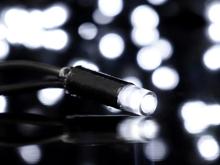 Гирлянда уличная 10м черный провод LED мерцающая белая 220 В 100 Вт - Фото 8 Гирлянда уличная 10м черный провод LED мерцающая белая 220 В 100 Вт - изображение 8