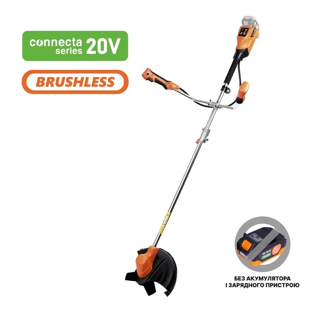 Аккумуляторный садовый триммер SEQUOIA SBB2025BU-EV 20В, 25-30 см, 7500 об/мин, вес 40 кг (без батареи и зарядного устройства) (633260) - изображение 2