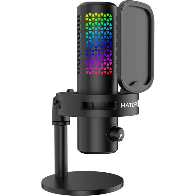 Мікрофон HATOR Dreamcast X ESS10 RGB Black UA - Фото 5 Мікрофон HATOR Dreamcast X ESS10 RGB Black UA - изображение 5