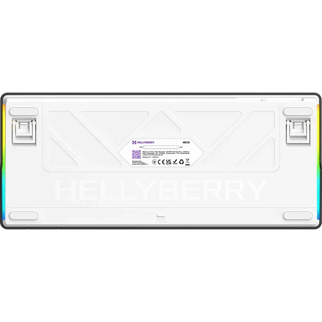 Клавіатура USB HATOR Hellyberry HK75 White/Violet UA - Фото 7 Клавіатура USB HATOR Hellyberry HK75 White/Violet UA - изображение 7