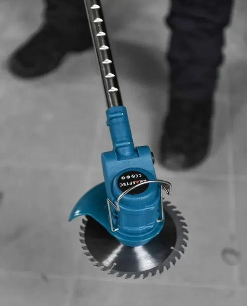 Садовый набор 2в1 Krafftec 48V (минипила, триммер) 2×6Ah АКБ синий - изображение 7