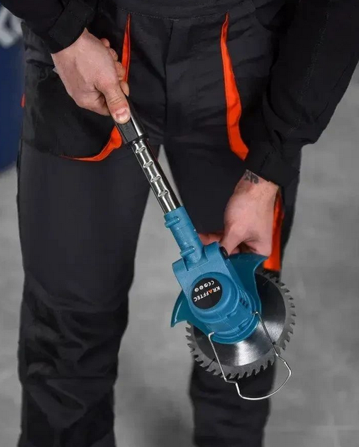 Садовый набор 2в1 Krafftec 48V (минипила, триммер) 2×6Ah АКБ синий - изображение 9