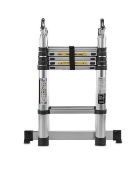 Лестница телескопическая StandHeiz DT160 1.6×1.6 (3.2 м) алюминиевые двусторонние до 180 кг - изображение 8