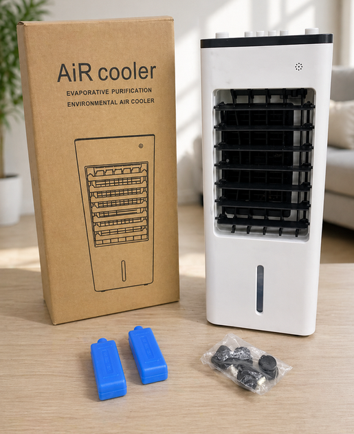Портативный кондиционер 3,5 л 50W охладитель воздуха с автоповоротом 70° белый - Фото 13 Портативный кондиционер 3,5 л 50W охладитель воздуха с автоповоротом 70° белый - изображение 13