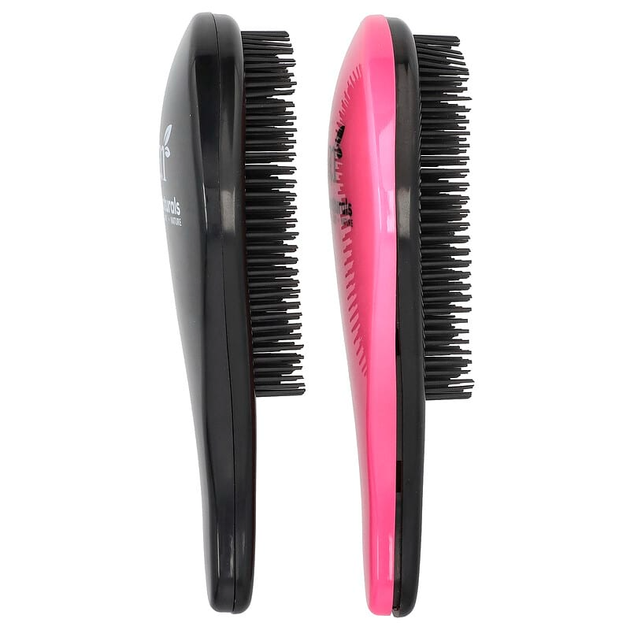 Набор расчесок Artnaturals "Detangling Hair Brush" для легкого расчесывания волос (1 розовая и 1 черная) - изображение 3