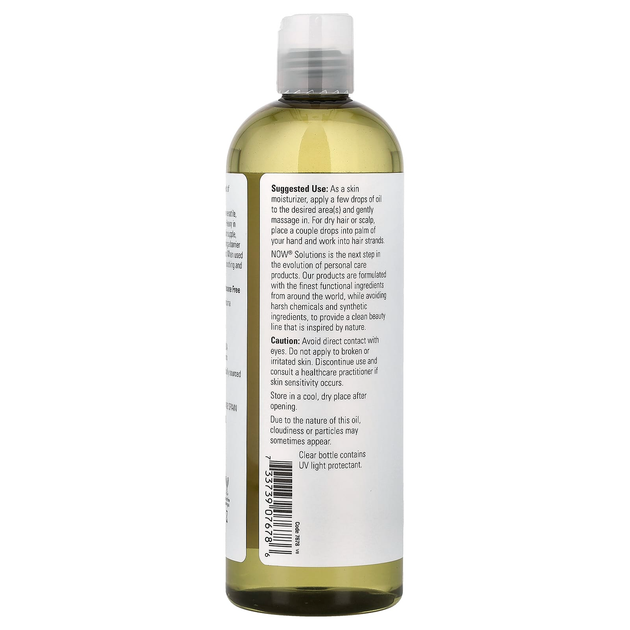 Масло авокадо NOW Foods, Solutions "Avocado Oil" чистое масло для кожи и волос (473 мл) - изображение 3