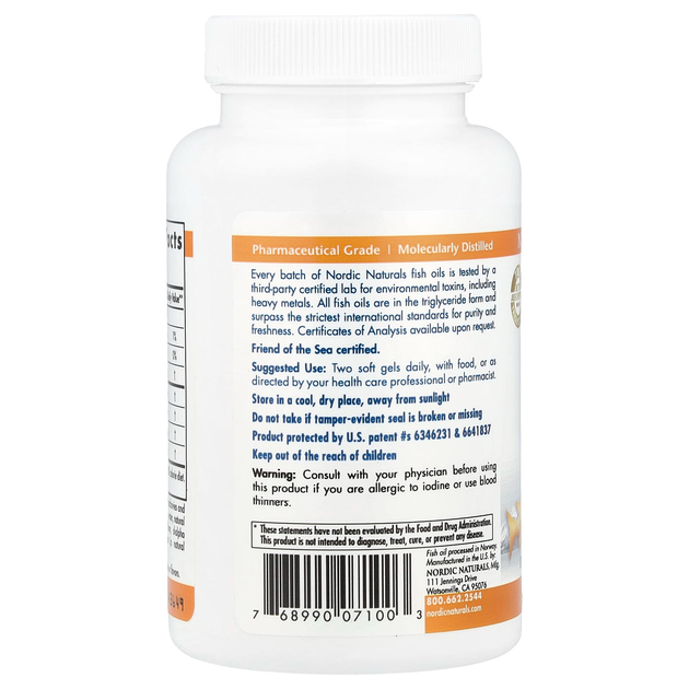 Риб'ячий жир для підлітків Nordic Naturals "ProOmega Junior" жирні кислоти омега 3 зі смаком полуниці, 500 мг (90 гельових капсул) - зображення 3
