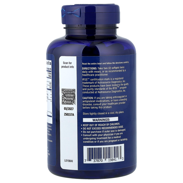 Рыбий жир Life Extension "Omega Foundations Super Omega-3" жирные кислоты омега 3 с экстрактами оливы и кунжута, 2000 мг (120 гелевых капсул) - изображение 3