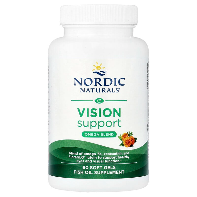 Риб'ячий жир для зору Nordic Naturals "Omega Vision" з лютеїном і зеаксантином, 1000 мг (60 гельових капсул) - зображення 3
